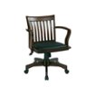 OSP Designs - Wood Bankers Vinyl Chair - Espresso