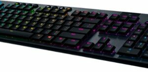 Logitech - G915 LIGHTSPEED Full-size Wireless Mechanical GL Clicky Switch Gaming Keyboard with RGB Backlighting - Black