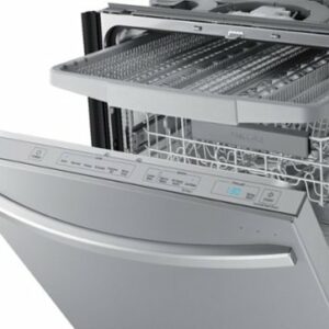 Samsung - StormWash 24" Top Control Built-In Dishwasher with AutoRelease Dry, 3rd Rack, 42 dBA - Stainless Steel