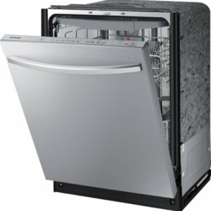 Samsung - StormWash 24" Top Control Built-In Dishwasher with AutoRelease Dry, 3rd Rack, 42 dBA - Stainless Steel