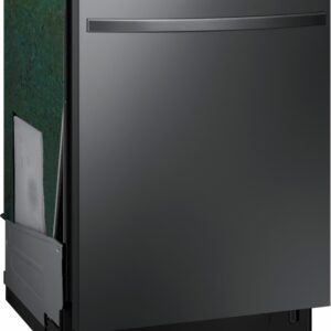 Samsung - StormWash 24" Top Control Built-In Dishwasher with AutoRelease Dry, 3rd Rack, 48 dBA - Black Stainless Steel