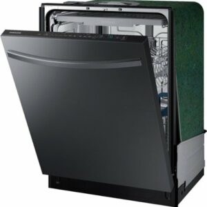 Samsung - StormWash 24" Top Control Built-In Dishwasher with AutoRelease Dry, 3rd Rack, 48 dBA - Black Stainless Steel