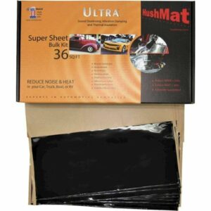 HushMat - Super Bulk Sound-Damping Kit, 36 Sq. Ft. - Stealth Black Foil