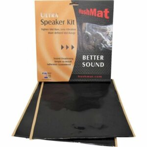 HushMat - Speaker Sound-Damping Kit, 1.4 Sq. Ft. - Stealth Black Foil