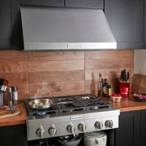 KitchenAid - Commercial-Style 36" Built-In Gas Cooktop - Stainless Steel