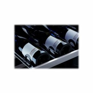 Zephyr - Presrv 24 in. 53-Bottle Wine Cooler with Single Temperature Zone and 39 dBA - Stainless Steel/Glass