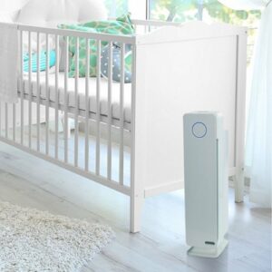 GermGuardian - Elite Tower Air Purifier with True HEPA Pure Filter and UV-C Light for 870 Sq. Ft Rooms - Crystal White