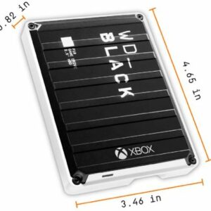 WD - BLACK P10 Game Drive for Xbox 5TB External USB 3.2 Gen 1 Portable Hard Drive - Black With White Trim