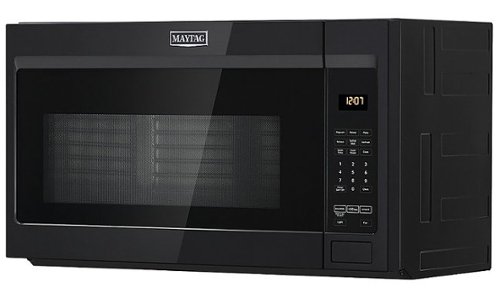 Maytag - 1.7 Cu. Ft. Over-the-Range Microwave - Black