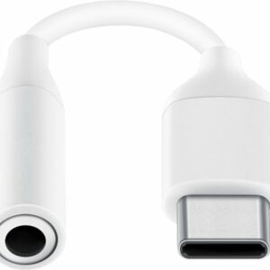 Samsung - USB Type C-to-3.5mm Headphone Jack Adapter - White