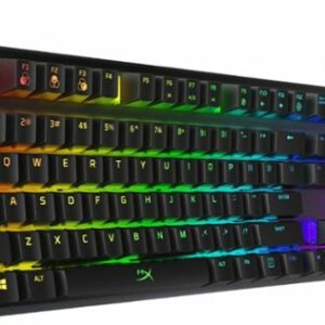 HyperX - Alloy Origins Full-size Wired Mechanical Red Switch Gaming Keyboard with RGB Back Lighting - Black