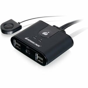 IOGEAR - 2x4 USB 2.0 Peripheral Sharing Switch - Black