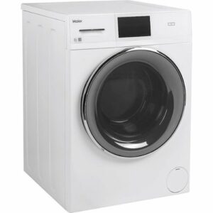 Haier - 2.4 Cu. Ft. High Efficiency Stackable Smart Front Load Washer - White