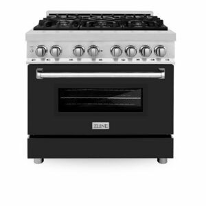 ZLINE - Professional 4.6 Cu. Ft. Freestanding Dual Fuel Convection Range - Black Matte