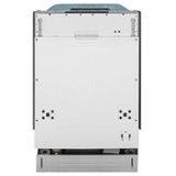 ZLINE - 18" Compact Top Control Built-In Dishwasher with Stainless Steel Tub, 44 dBa - Stainless Steel