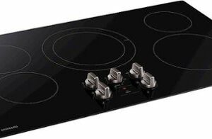 Samsung - 36" Built-In Electric Cooktop - Black