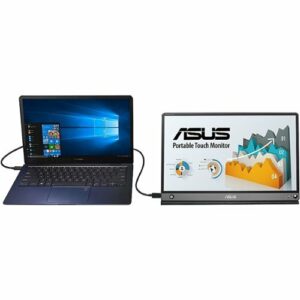 ASUS - ZenScreen Touch 15.6" IPS LCD FHD Touch-Screen Monitor (USB, Micro-HDMI) - Dark Gray