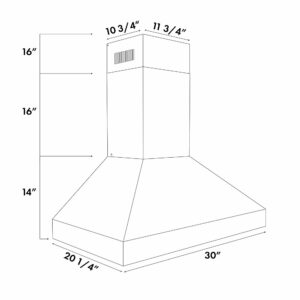 ZLINE - Professional 30" Externally Vented Range Hood - Stainless Steel