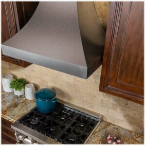 ZLINE - 48" Designer Series Fingerprint Resistant Stainless Steel Ducted Wall Range Hood (8632S-48) - Snow Stainless