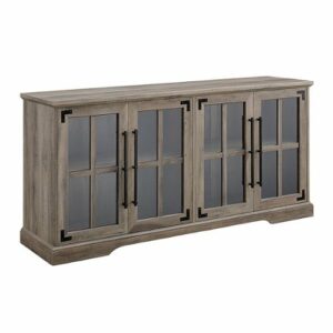 Walker Edison - Farmhouse TV Console for Most TVs Up to 64." - Gray Wash