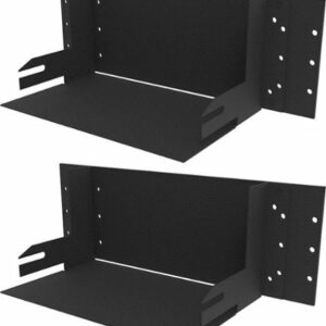 Metra - Amplifier Mounting Bracket for Harley-Davidson 1998-2013 Motorcycles (Pair) - Black