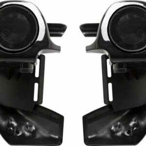 Metra - Lower Fairing Speaker Assembly for Harley-Davidson 1983-2013 Motorcycles - Black