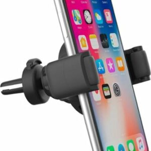 Bracketron - OneClick Clamp Vent Mount for Most Smartphones - Black