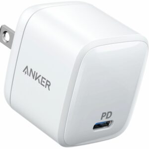 Anker - PowerPort PD 30W Bundle with USB C to C Cable 6ft Fast Charger for Mobile devices and Tablets - White