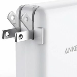 Anker - PowerPort PD 60W GaN Fast Charger and USB-C to C Cable 6ft for Macbook and Mobile Devices - White