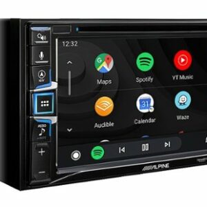 Alpine - 6.5" - Android Auto/Apple® CarPlay™ - Built-in Navigation - Bluetooth - In-Dash CD/DVD/DM Receiver - Black