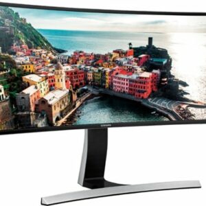 Samsung - Geek Squad Certified Refurbished SE790C Series 29" LCD Curved WQHD Monitor - Black/Metallic Silver