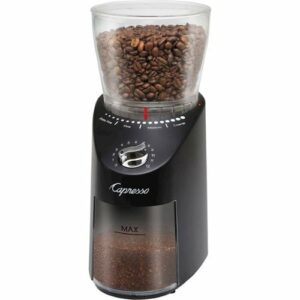 Capresso - Infinity Plus 4-Oz. Conical Burr Coffee Grinder - Black