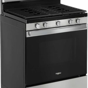 Whirlpool - 5.0 Cu. Ft. Freestanding Gas Convection Range with Self-Cleaning - Stainless Steel