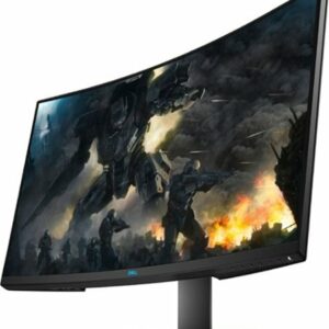 Dell - Geek Squad Certified Refurbished 32" LED Curved QHD FreeSync Monitor with HDR