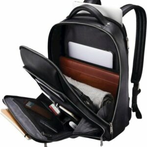 Samsonite - Classic Leather Backpack for 15.6" Laptop - Black