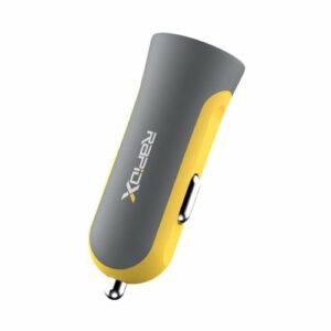 RapidX - X2PD 2-Port Vehicle Charger with One QC 18W USB Port & One 30W USB-C Port, 48W Max Output - Yellow