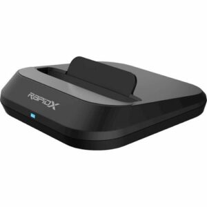 RapidX - MyPort 10,000 mAh Portable Charger for Most Qi and USB Enabled Devices - Black