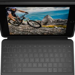 Logitech - Rugged Folio Keyboard Folio for Apple iPad (7th, 8th & 9th Gen) with Durable Spill-Proof Design - Graphite