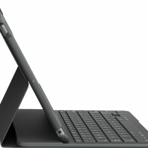 Logitech - Slim Folio Keyboard Folio for Apple iPad (7th, 8th & 9th Generation) - Graphite