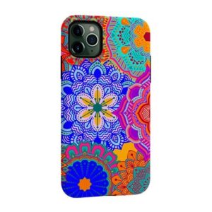 ArtsCase - StrongFit Designers Tough S Mandalas Party 7 Case for Apple® iPhone® 11 Pro Max - Yellow/Pink/Orange/Blue