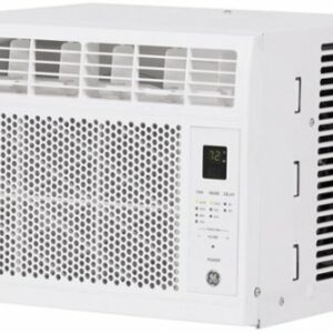 GE - 250 Sq. Ft. 6,000 BTU Window Air Conditioner with Remote - White