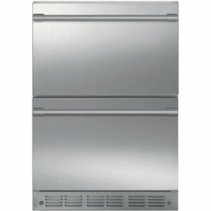 Monogram - 5.0 Cu. Ft. Built-In Mini Fridge - Stainless Steel