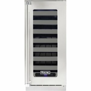 Viking - 5 Series 28-Bottle Wine Cooler - Stainless Steel