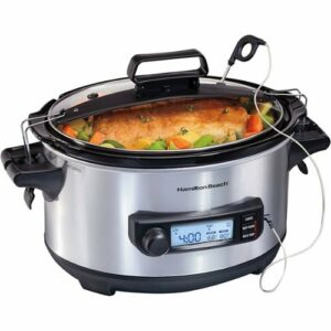 Hamilton Beach - 6qt Digital Slow Cooker - Stainless Steel