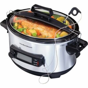 Hamilton Beach - 6qt Digital Slow Cooker - Stainless Steel