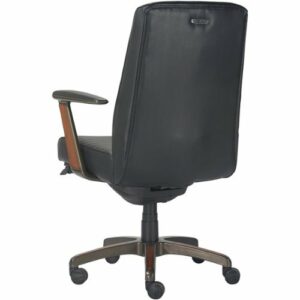 La-Z-Boy - Emerson Bonded Leather Ergonomic Swivel Executive Office Chair - Black