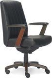 La-Z-Boy - Bennett Bonded Leather Executive High-Back Ergonomic Office Chair - Black