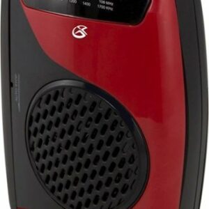 GPX - Cassette Player with AM/FM Radio - Black/Red