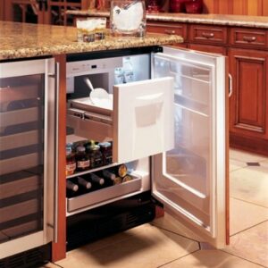 Monogram - 4.25 Cu. Ft. Mini Fridge - Stainless Steel