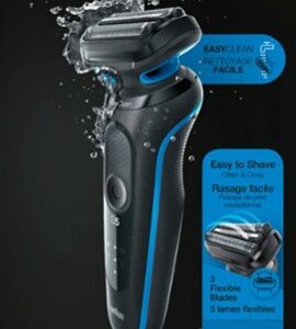 Braun - Series 5 EasyClean Wet/Dry Electric Shaver - Blue